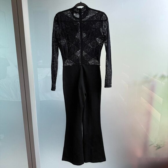 Bcbgmaxazria Black Lace Jumpsuit - Picture 5 of 5